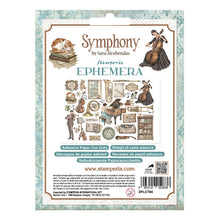 Cargar imagen en el visor de la galería, Stamperia - Ephemera - Symphony. By Sara Alcobendas. Available at Embellish Away located in Bowmanville Ontario Canada.
