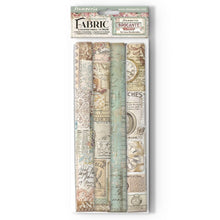 Cargar imagen en el visor de la galería, Stamperia - Polyester Fabric 12"X12" - 4/Pkg - Brocante Antiques. This fabric can be sewn by hand or machine, or used with craft glue. It can be washed by hand in cold water. Ready to use on greeting cards, mixed media, altered art and more. Available at Embellish Away located in Bowmanville Ontario Canada.
