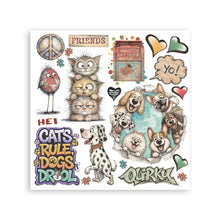 Cargar imagen en el visor de la galería, Stamperia - Rub-on Kit - Furry Friends 2. Available at Embellish Away located in Bowmanville Ontario Canada.
