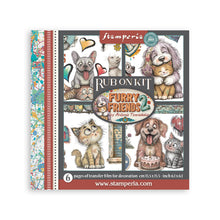 Cargar imagen en el visor de la galería, Stamperia - Rub-on Kit - Furry Friends 2. Available at Embellish Away located in Bowmanville Ontario Canada.
