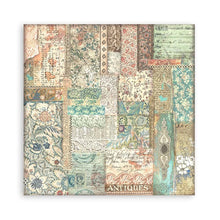Load image into Gallery viewer, Stamperia - Double-Sided Paper Pad 8"X8" - 22/Pkg - Brocante Antiques. All you need for scrapbooking! This package contains 22 sheets of 8x8 single-sided cardstock. Available in a variety of designs, each sold separately. Acid Free.
