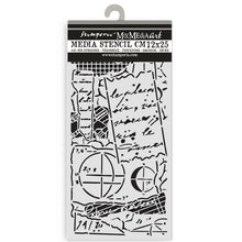 Load image into Gallery viewer, Stamperia - Thick Stencil - A New Beginning -  Notes. Available at Embellish Away located in Bowmanville Ontario Canada.
