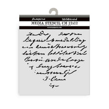 Charger l'image dans la galerie, Stamperia - Thick Stencil - Family - Heart with Writing. Available at Embellish Away located in Bowmanville Ontario Canada.
