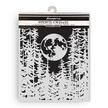 Load image into Gallery viewer, Stamperia - Thick Stencil - Herbarium Silvae - Moon In The Forest. Available at Embellish Away located in Bowmanville Ontario Canada.
