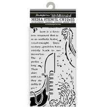 Load image into Gallery viewer, Stamperia - Thick Stencil - Venice City of Art - Gondola. Available at Embellish Away in Bowmanville Ontario Canada.
