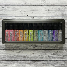 Load image into Gallery viewer, Tim Holtz - Distress Spritz Storage Tin - Holds 12 Distress Spritz Bottles. Available at Embellish Away located in Bowmanville Ontario Canada.
