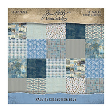 將圖片載入圖庫檢視器 Tim Holtz - Idea-Ology - 12X12 Palette Collection - Blue. Includes 12 double-sided sheets. At Embellish Away in Bowmanville Ontario Canada.
