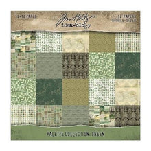 將圖片載入圖庫檢視器 Tim Holtz - Idea-Ology - 12X12 Palette Collection - Green. Includes 12 double-sided sheets. At Embellish Away in Bowmanville Ontario Canada.
