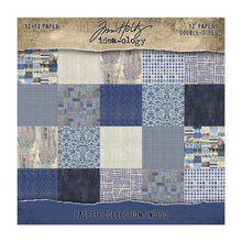 將圖片載入圖庫檢視器 Tim Holtz - Idea-Ology - 12X12 Palette Collection - Indigo. Includes 12 double-sided sheets. At Embellish Away in Bowmanville Ontario Canada.
