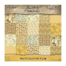 將圖片載入圖庫檢視器 Tim Holtz - Idea-Ology - 12X12 Palette Collection - Yellow. Includes 12 double-sided sheets. At Embellish Away in Bowmanville Ontario Canada.
