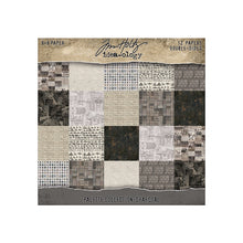 Load image into Gallery viewer, Tim Holtz - Idea-Ology - 8X8 Palette Collection - Charcoal. Includes 12 double-sided sheets. At Embellish Away in Bowmanville Ontario Canada.

