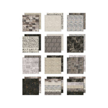 Load image into Gallery viewer, Tim Holtz - Idea-Ology - 8X8 Palette Collection - Charcoal. Includes 12 double-sided sheets. At Embellish Away in Bowmanville Ontario Canada.
