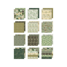 Load image into Gallery viewer, Tim Holtz - Idea-Ology - 8X8 Palette Collection - Green. Includes 12 double-sided sheets. At Embellish Away in Bowmanville Ontario Canada.
