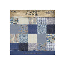 Load image into Gallery viewer, Tim Holtz - Idea-Ology - 8X8 Palette Collection - Indigo. Includes 12 double-sided sheets. At Embellish Away in Bowmanville Ontario Canada.
