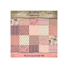 Load image into Gallery viewer, Tim Holtz - Idea-Ology - 8X8 Palette Collection - Pink. Includes 12 double-sided sheets. At Embellish Away in Bowmanville Ontario Canada.
