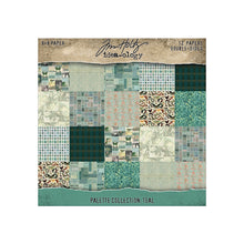 將圖片載入圖庫檢視器 Tim Holtz - Idea-Ology - 8X8 Palette Collection - Teal. Includes 12 double-sided sheets. At Embellish Away in Bowmanville Ontario Canada.
