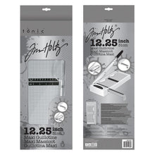 Load image into Gallery viewer, Tim Holtz - Maxi Guillotine - 12.25". Perfect for cutting paper and cardstock! This 8x19x3 inch package contains one 12.25 inch maxi guillotine. Measurements in both inches &amp; metric. Paper guard protects fingers and prevents paper movement. Available at Embellish Away located in Bowmanville Ontario Canada.
