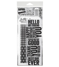 Charger l'image dans la galerie, Tim Holtz - Mixed Media Clear Stamp &amp; Stencil - #40. Available at Embellish Away located in Bowmanville Ontario Canada.
