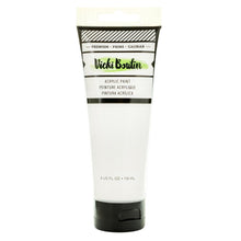 Load image into Gallery viewer, Vicki Boutin - Mixed Media - 4oz Paint - White. This high-quality acrylic paint opens up a world of creative possibilities, perfect for canvas art, painting, scrapbooking, and various other crafts. Includes one 4fl oz bottle. Available at Embellish Away located in Bowmanville Ontario Canada.
