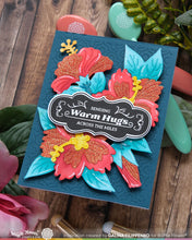 Load image into Gallery viewer, Waffle Flower - Die - Vintage Label 1. Available at Embellish Away in Bowmanville Ontario Canada. Example by Galina Flippenko.
