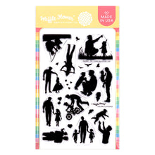Load image into Gallery viewer, Waffle Flower - Stamps - Postage Collage Dad Silhouettes. Available at Embellish Away in Bowmanville Ontario Canada.
