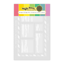 Load image into Gallery viewer, Waffle Flower - Stencil - Postage Collage Mini Slimline - Airmail. Available at Embellish Away in Bowmanville Ontario Canada.
