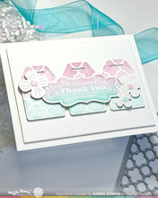 Load image into Gallery viewer, Waffle Flower - Stencil - Vintage Label 1. Available at Embellish Away in Bowmanville Ontario Canada. Example by Karen Downs.

