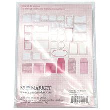 將圖片載入圖庫檢視器 49 And Market - Envelope Bits - Color Swatch - Blossom. The Envelope Bits set is an assortment of 37 various pieces. 31 die-cut labels and bits are printed on cardstock. Pack also includes 6 paper mini envelopes. Available at Embellish Away located in Bowmanville Ontario Canada.
