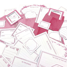 將圖片載入圖庫檢視器 49 And Market - Envelope Bits - Color Swatch - Blossom. The Envelope Bits set is an assortment of 37 various pieces. 31 die-cut labels and bits are printed on cardstock. Pack also includes 6 paper mini envelopes. Available at Embellish Away located in Bowmanville Ontario Canada.
