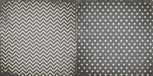 Charger l'image dans la galerie, BoBunny - Double Dot - Chevron Design Papers. The 12" x 12"patterned paper by BoBunny is a versatile basic to keep on hand. One side features a trendy chevron pattern and other has timeless polka dots.  Comes in an assortment of colours. Select from drop down. Each sold separately. Available at Embellish Away located in Bowmanville Ontario Canada.
