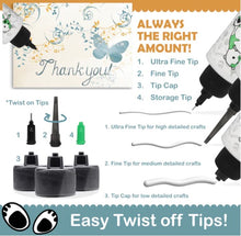 Load image into Gallery viewer, Bearly Art - Precision Craft Glue - The Mini. 2 FL Oz, Tip Kit, Tip Cap. CLEAR &amp; FAST-DRYING, MULTIPLE-SIZED TIPS, WRINKLE &amp; CLUMP RESISTANT, NON-TOXIC &amp; FREEZE/THAW STABLE. Available at Embellish Away located in Bowmanville Ontario Canada.
