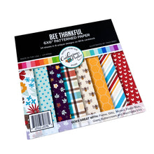 Charger l'image dans la galerie, Catherine Pooler - 6x6 Patterned Paper - Bee Thankful. Add a bee-utiful touch to your cards with the Bee Thankful Patterned Paper. This pack is a lovely mix of floral and bee inspired patterns and coordinating prints. Available at Embellish Away located in Bowmanville Ontario Canada.
