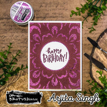 將圖片載入圖庫檢視器 Brutus Monroe - 6x6 Stencil - Heat Wave. This 6x6 stencil is perfect for creating beautiful backgrounds and patterns for your projects. Available at Embellish Away located in Bowmanville Ontario Canada. Card design by Arjota Singh.
