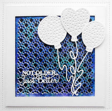 Load image into Gallery viewer, Creative Expressions - Dies by Sue Wilson - Celebrations Collection - Dotty Balloons. Includes 10 dies. Various sizes from 2.1 x 1.8 to 3.5 x 4.7 inches. Available at Embellish Away located in Bowmanville Ontario Canada. Example by brand ambassador.
