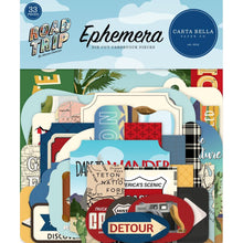Load image into Gallery viewer, Carta Bella - Cardstock Ephemera - 33/Pkg - Road Trip - Icons. Available at Embellish Away located in Bowmanville Ontario Canada.
