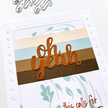 Load image into Gallery viewer, Catherine Pooler - Background Stamp - Blowing Leaves. As a chilly autumn breeze rolls along it creates a whirl of blowing leaves. This is the inspiration for the Blowing Leaves Background Stamp. Available at Embellish Away located in Bowmanville Ontario Canada. Card design by Catherine Pooler.
