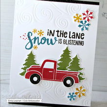 Load image into Gallery viewer, Catherine Pooler - Border Die - Scroll. The Scroll Border die adds the extra oomph to the edges of all your cards. Add the whimsy of the swirling snow or the edges of the sleigh it will make your cards w wintery delight. Available at Embellish Away located in Bowmanville Ontario Canada.
