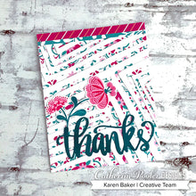 गैलरी व्यूवर में इमेज लोड करें, Catherine Pooler - Cover Plate Die - The Right Angle. The wonky angle of this plate leaves great texture and depth on every card. Use for a variety of techniques including die cutting, inlaid die cutting, dry embossing, stenciling and more. Available at Embellish Away located in Bowmanville Ontario Canada. card design by Karen Baker
