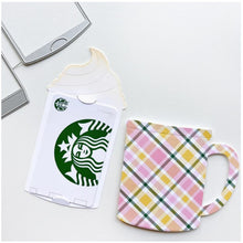 Load image into Gallery viewer, Catherine Pooler - Dies - Con Panna. The Con Panna Die is a super fun coffee mug die that is also a surprise gift card holder. This die would be super cute on a card front, on it's own, or as a journaling tab for a scrapbook page! Available at Embellish Away located in Bowmanville Ontario Canada. Example by brand ambassador.
