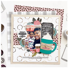 Load image into Gallery viewer, Catherine Pooler - Dies - Con Panna. The Con Panna Die is a super fun coffee mug die that is also a surprise gift card holder. This die would be super cute on a card front, on it's own, or as a journaling tab for a scrapbook page! Available at Embellish Away located in Bowmanville Ontario Canada. Example by brand ambassador.
