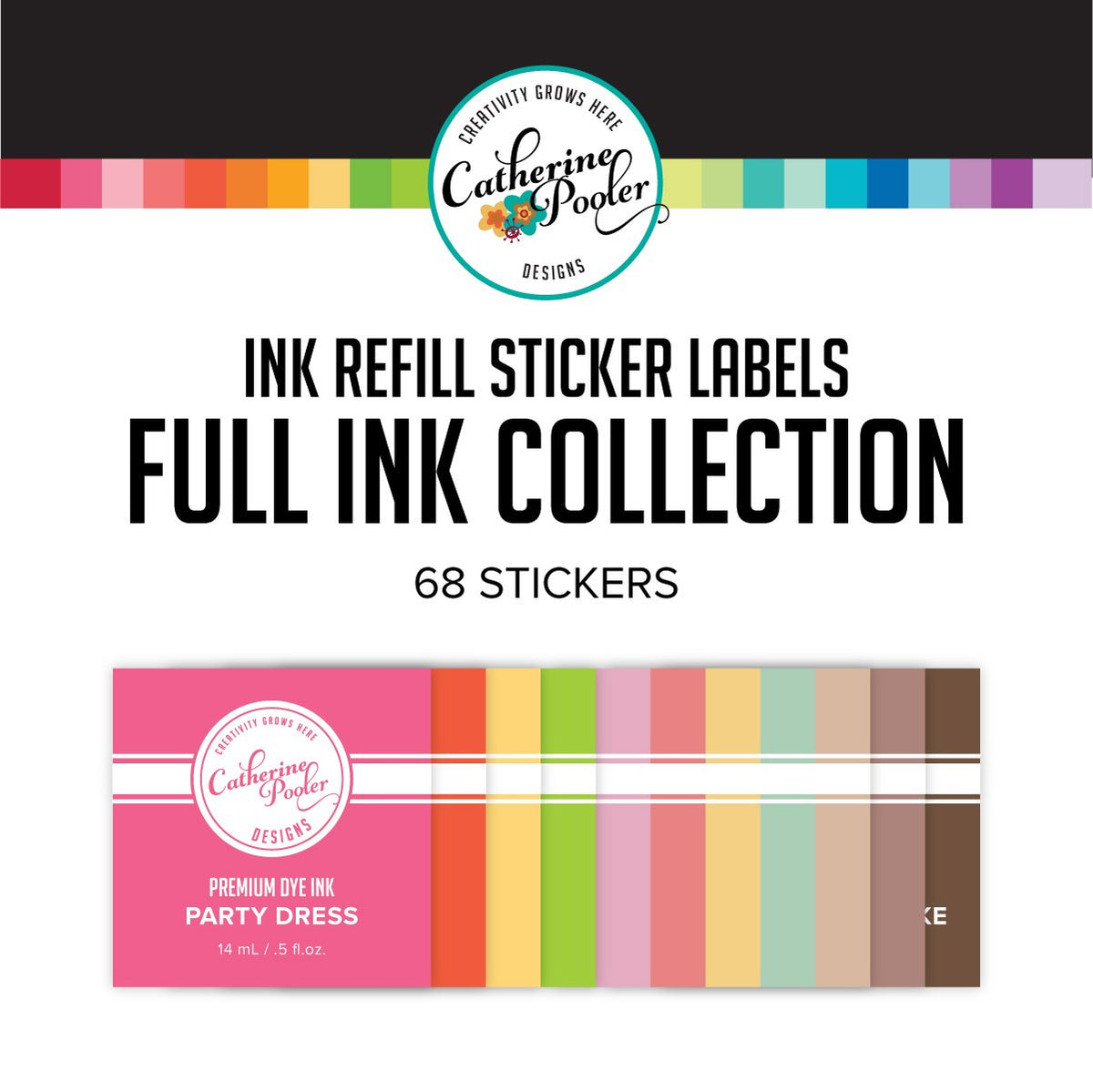 Catherine Pooler - Full Collection Ink Refill Stickers - 68 Colors ...