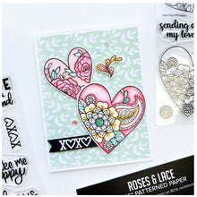 Cargar imagen en el visor de la galería, Catherine Pooler - Sentiments Stamp Set - Forever Yours.  When making cards for Valentine's Day, you need a just right sentiment for everyone you love. Enter the Forever Yours Sentiments Stamp Set. Available at Embellish Away located in Bowmanville Ontario Canada. Example by brand ambassador.
