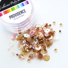 將圖片載入圖庫檢視器 Catherine Pooler - Sequin Mix - Providence. Coffee culture was built around hip college campuses like that of Ivy League Brown University in Providence Rhode Island. A warm mix of browns and peachy-pinks make up this mix. A great neutral blend. Available at Embellish Away located in Bowmanville Ontario Canada.

