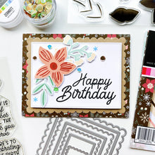 Load image into Gallery viewer, Catherine Pooler - Sequin Mix - Zermatt. Join us in at the top of the world from the Alps in Zermatt, Switzerland! The Zermatt Sequin Mix is a fun snowy mix of iridescent sequins that coordinate with Apricot, Buttercream and Wintergreen Inks. Available at Embellish Away located in Bowmanville Ontario Canada. Card by brand ambassador.

