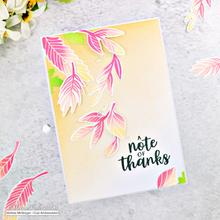 Cargar imagen en el visor de la galería, Catherine Pooler - Stamp And Die Set - Autumn is Calling. This set will work perfectly with all the cards you make as leaves start to fall and the weather starts to turn. Use the many different leaves for all your fall themed cards. Available at Embellish Away located in Bowmanville Ontario Canada. Card by Ashlee McGregor.
