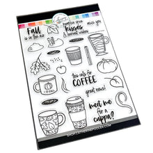 गैलरी व्यूवर में इमेज लोड करें, Catherine Pooler - Stamp Set - Fall Calls for Lattes. Chilly weather and soft falling leaves means a need for hot drinks!! The 6x8 Fall Calls for Lattes Stamp Set and coordinating Fall Calls for Lattes Dies has it all for coffee and hot drink lovers alike. Available at Embellish Away located in Bowmanville Ontario Canada.
