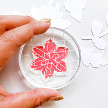 Load image into Gallery viewer, Catherine Pooler - Stamp and Die Set - In the Tropics Floral. Use the In the Tropics Floral Stamps and Dies for layers and layers of floral inspiration.  Illustrated by Kat Uno. Available at Embellish Away located in Bowmanville Ontario Canada.
