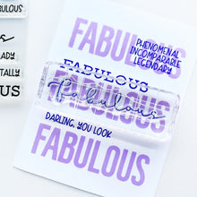 Charger l'image dans la galerie, Catherine Pooler - Stamps - Just Plain Fabulous Sentiments. Let your most fabulous friend know they are legendary with the Just Plain Fabulous Sentiments Stamp Set.  Available at Embellish Away located in Bowmanville Ontario Canada.
