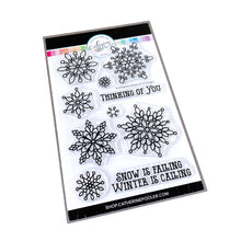 Cargar imagen en el visor de la galería, Catherine Pooler - Stamp &amp; Dies - Scrolling Snowflakes. Available at Embellish Away located in Bowmanville Ontario Canada.
