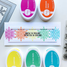 Cargar imagen en el visor de la galería, Catherine Pooler - Stamp &amp; Dies - Scrolling Snowflakes. Available at Embellish Away located in Bowmanville Ontario Canada. Example by Catherine Pooler Designs ambassador.
